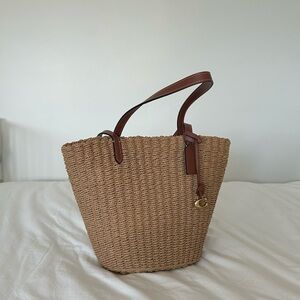 Coach Straw Tote Bag